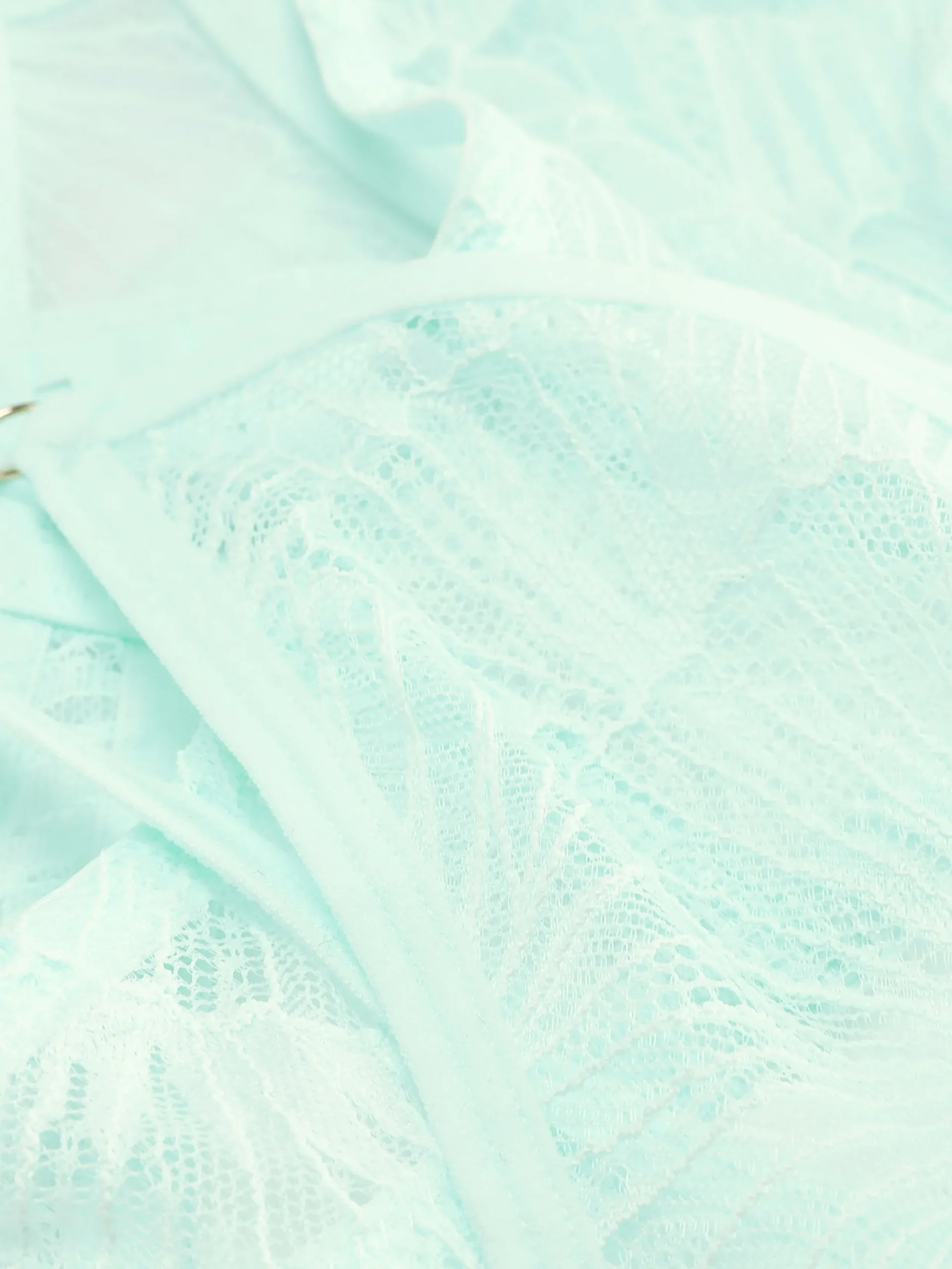 Dessous-Sets|Primark Set Mit Ungefüttertem Spitzen-BH Und G-String Mintgrün