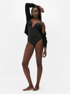 Shapewear|Primark Shapewear-Body Mit Körbchen Und Tiefem Ausschnitt Schwarz