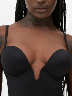 Shapewear|Primark Shapewear-Body Mit Körbchen Und Tiefem Ausschnitt Schwarz