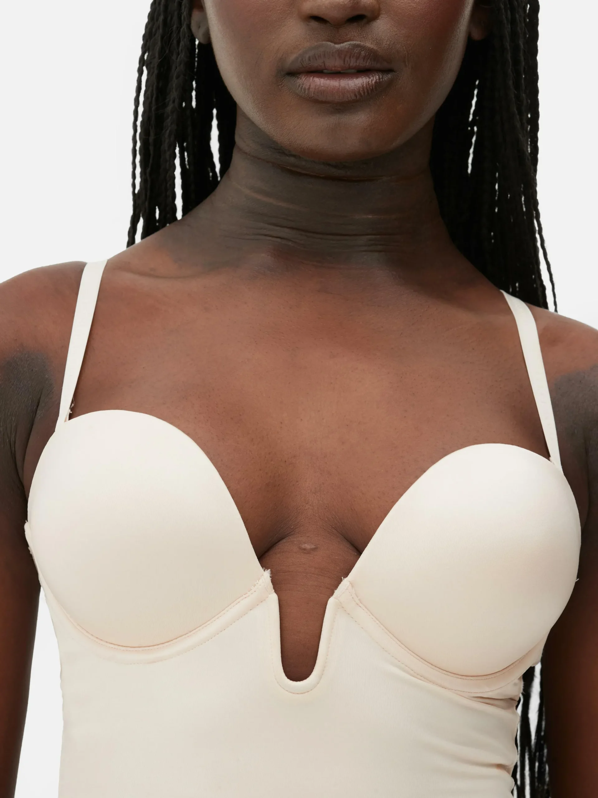 Shapewear|Primark Shapewear-Body Mit Körbchen Und Tiefem Ausschnitt Austerfarben