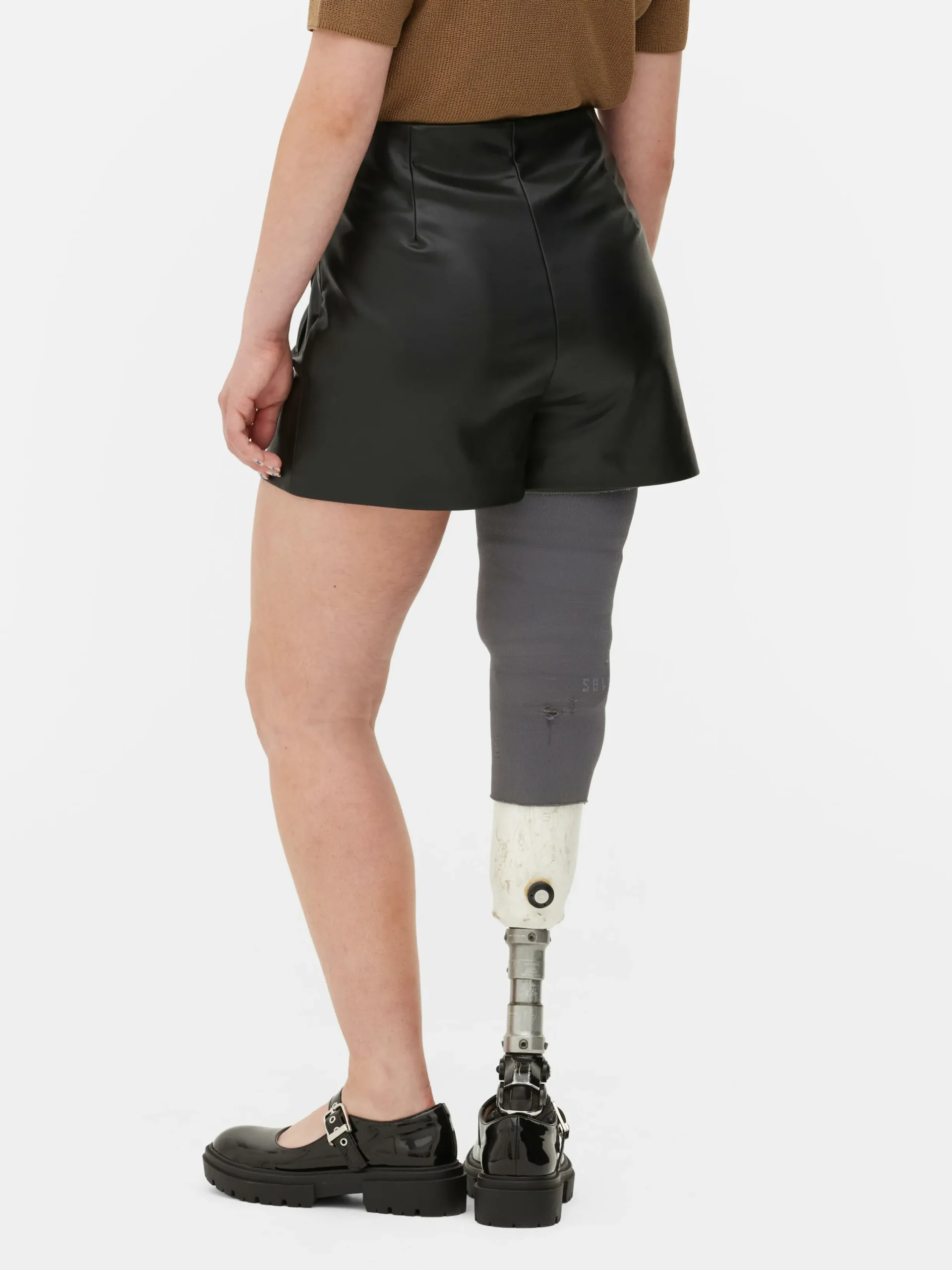 Shorts|Primark Shorts Aus Kunstleder Schwarz