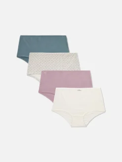 Slips|Primark Shorts Für Jeden Tag, 4er-Pack Erikaviolett