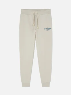 Jogginghosen|Primark Skinny-Fit-Jogginghose Mit Grafik Cremefarben
