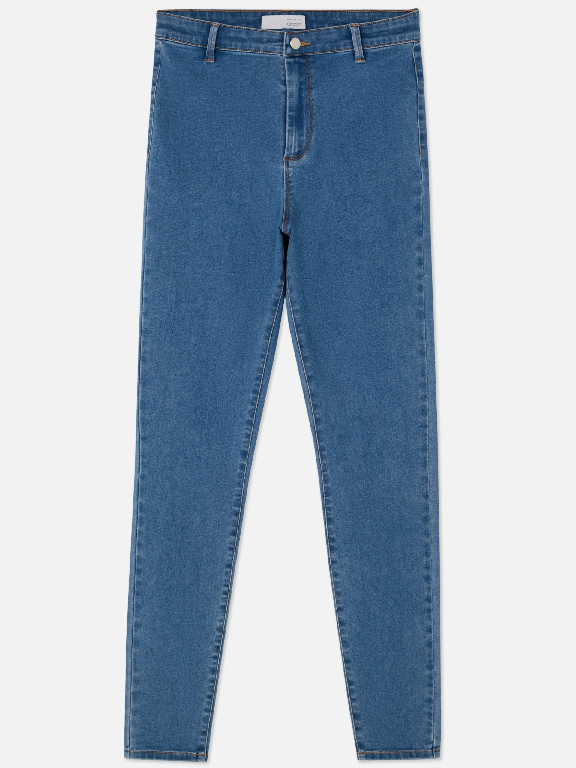Denim|Jeans|Primark Skinny-Jeans Mit Mittelhohem Bund Mittelblau