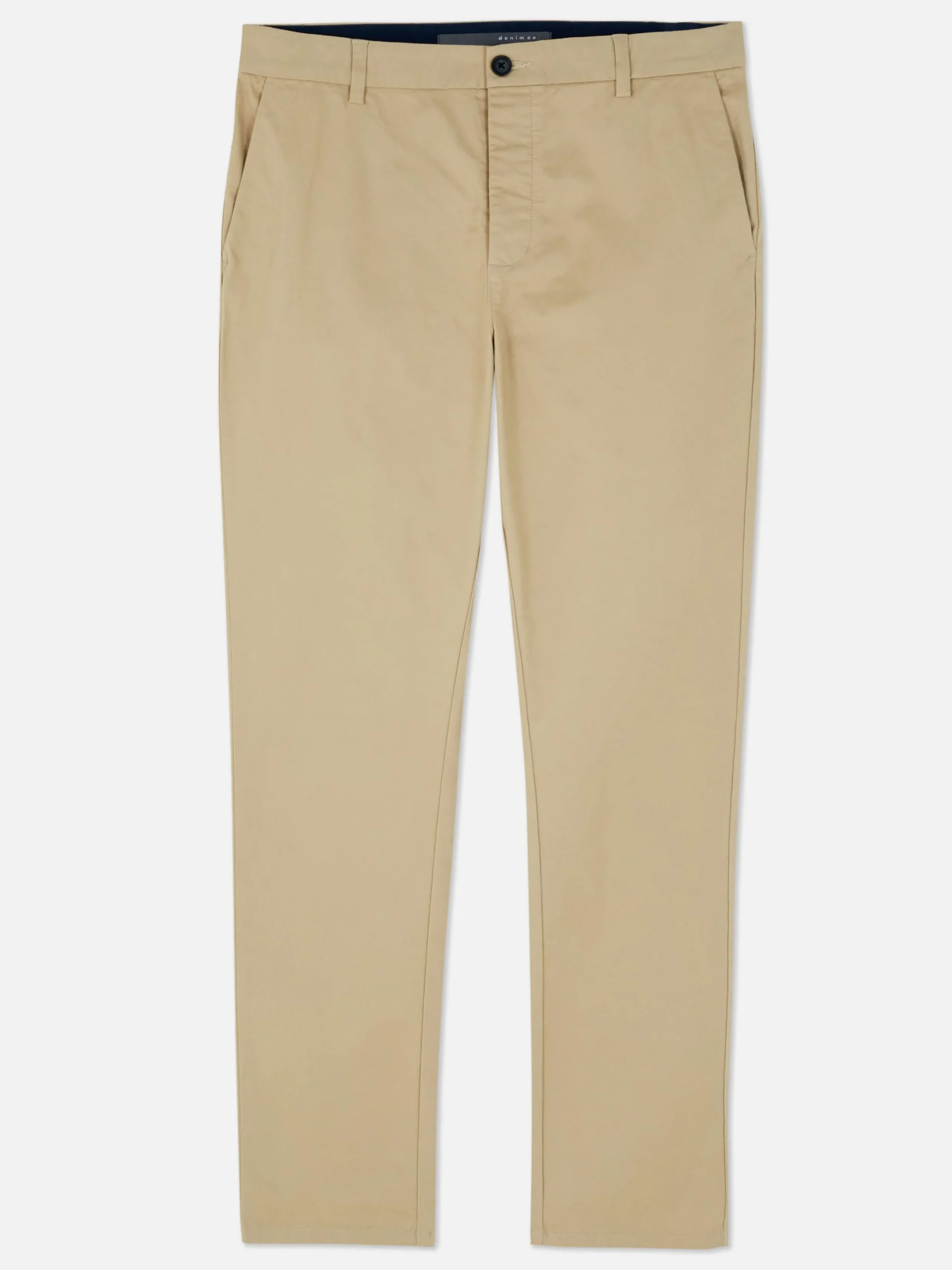 Hosen|Primark Slim Fit Stretch-Chinos Steinfarben