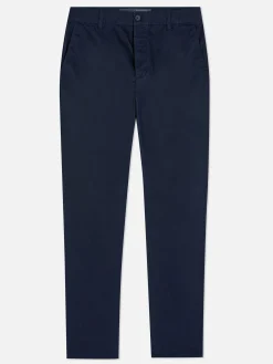 Hosen|Primark Slim Fit Stretch-Chinos Marineblau