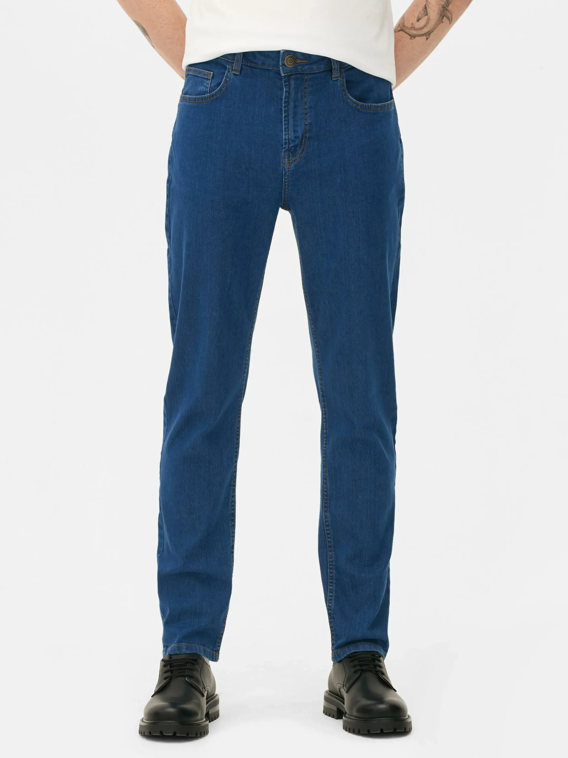 Jeans|Primark Slim-Fit Denim Jeans Mittelblau