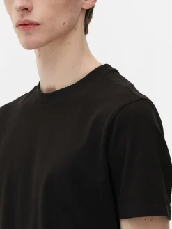 Tops Und T-Shirts|Primark Slim-Fit T-Shirt Schwarz