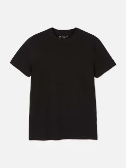 Tops Und T-Shirts|Primark Slim-Fit T-Shirt Schwarz
