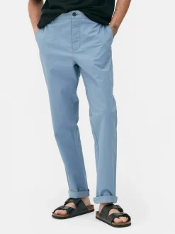 Hosen|Primark Slim-Fit-Chinohose Mit Stretchanteil Blau