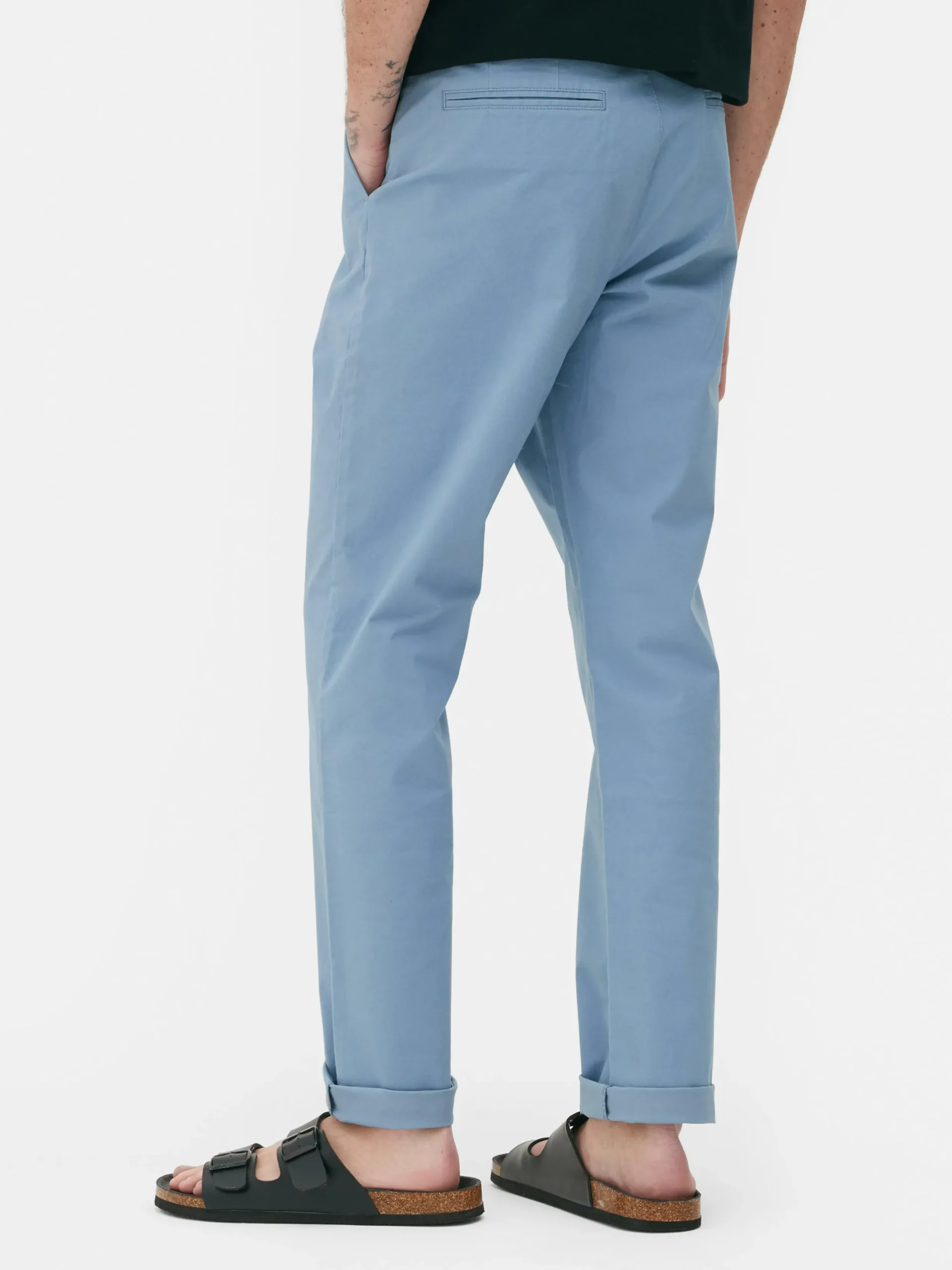 Hosen|Primark Slim-Fit-Chinohose Mit Stretchanteil Blau