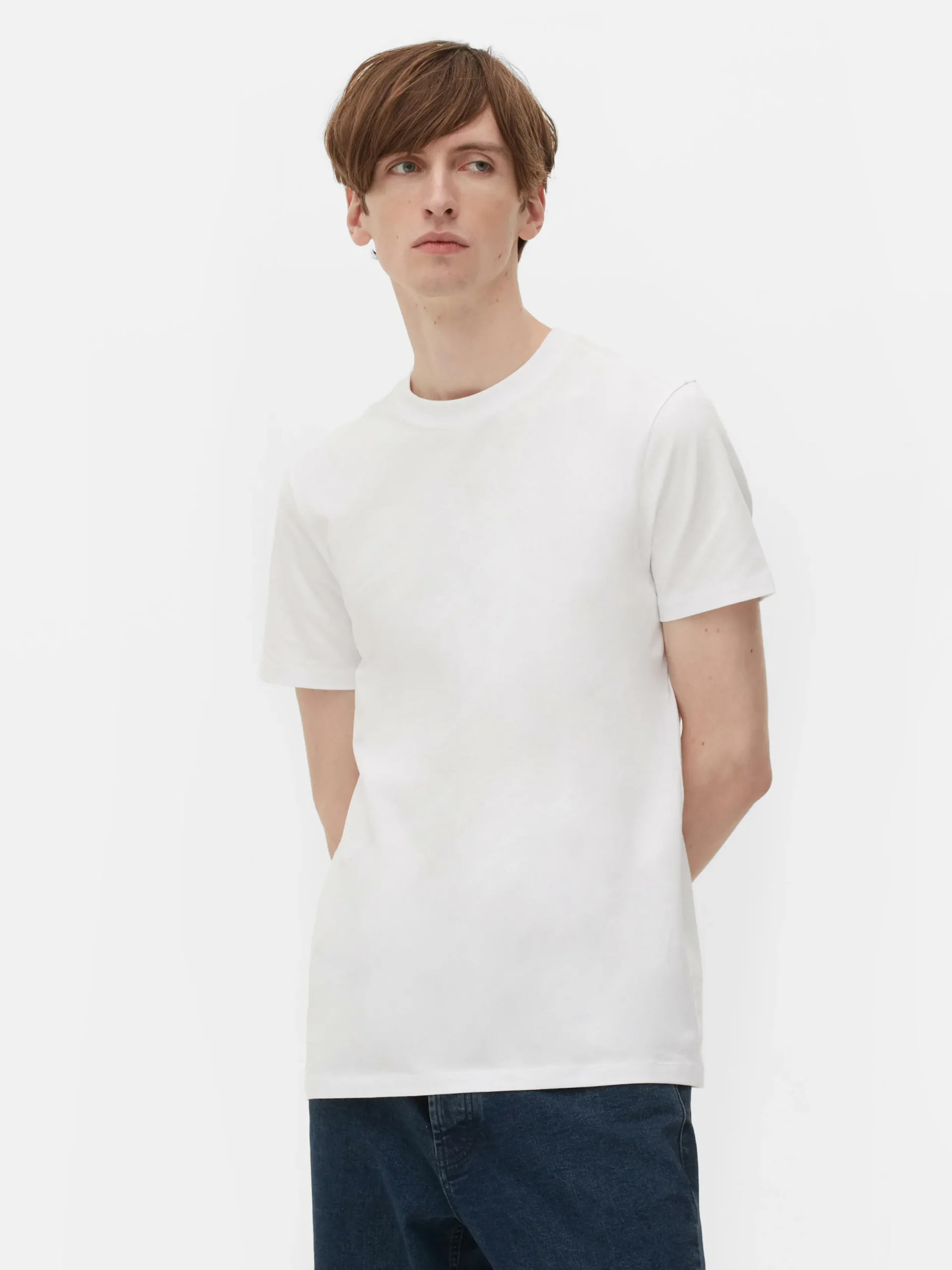 Tops Und T-Shirts|Primark Slim-Fit-T-Shirt Weiß