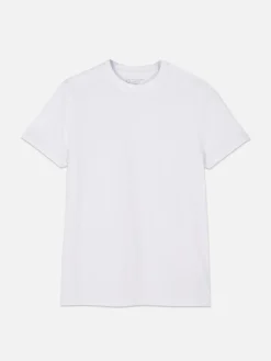 Tops Und T-Shirts|Primark Slim-Fit-T-Shirt Weiß