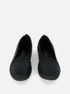 Sneakers|Primark Slip-On-Schuhe Aus Kunstleder Schwarz