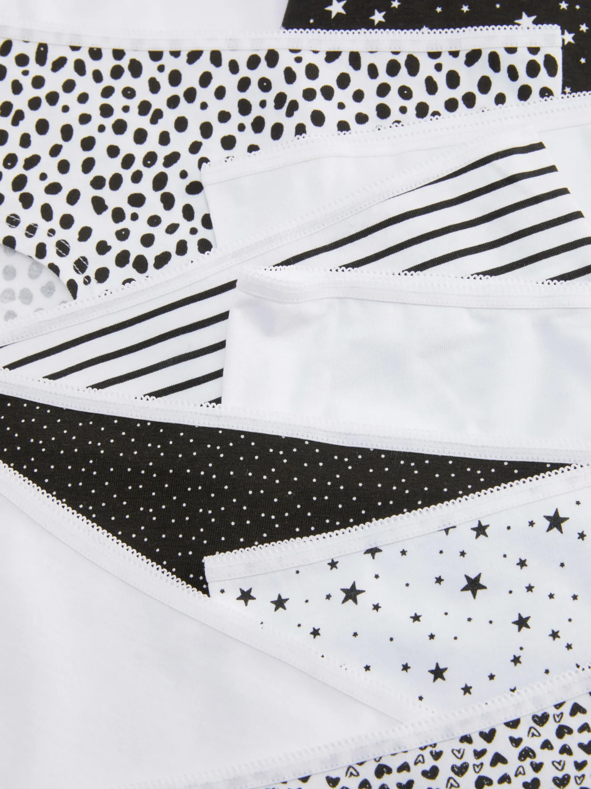 Unterwäsche|Primark Slips In Verschiedenen Designs, 10er-Pack Schwarz