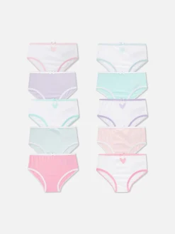 Unterwäsche|Primark Slips Mit Herz-Grafik, 10er-Pack Multi