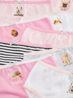 Unterwäsche|Primark Slips Mit Verschiedenen Tiermotiven, 10er-Pack Multi