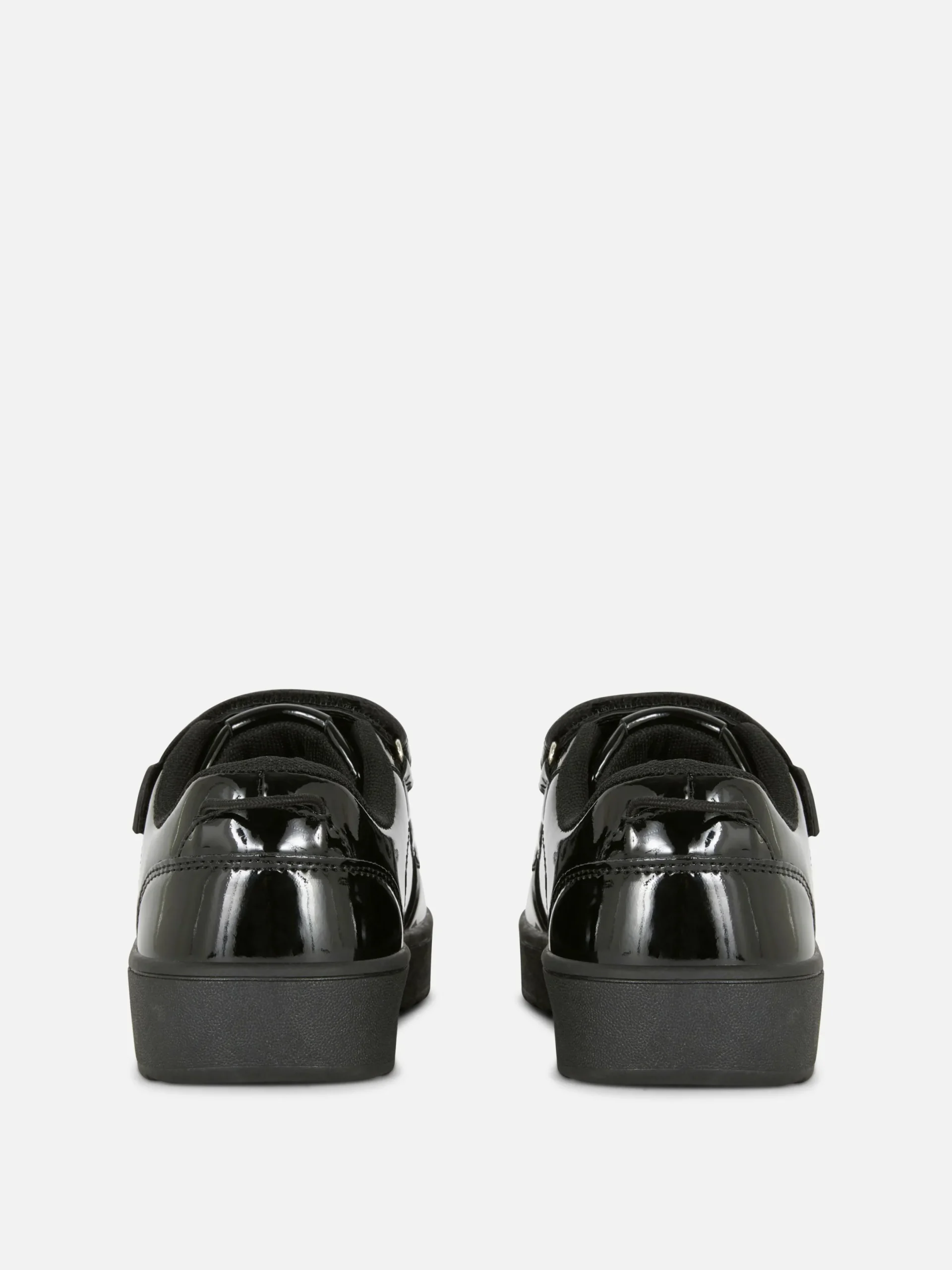 Sneakers|Primark Sneaker In Lackoptik Mit Drei Riemen Schwarz