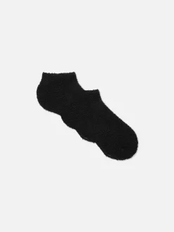 Socken|Primark Sneakersocken Aus Bouclé, 2er-Pack Schwarz