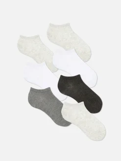 Socken|Primark Sneakersocken In Strickoptik, 7er-Pack Grau