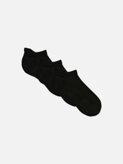 Socken|Primark Sneakersocken Mit Fußbettpolsterung, 3er-Pack Schwarz