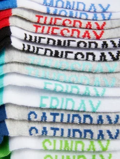 Socken|Primark Socken Mit Wochentagen, 7er-Pack Weiß