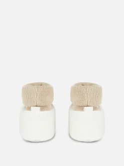 Hausschuhe|Primark Socken-Hausschuhe In Schafoptik Elfenbeinfarben