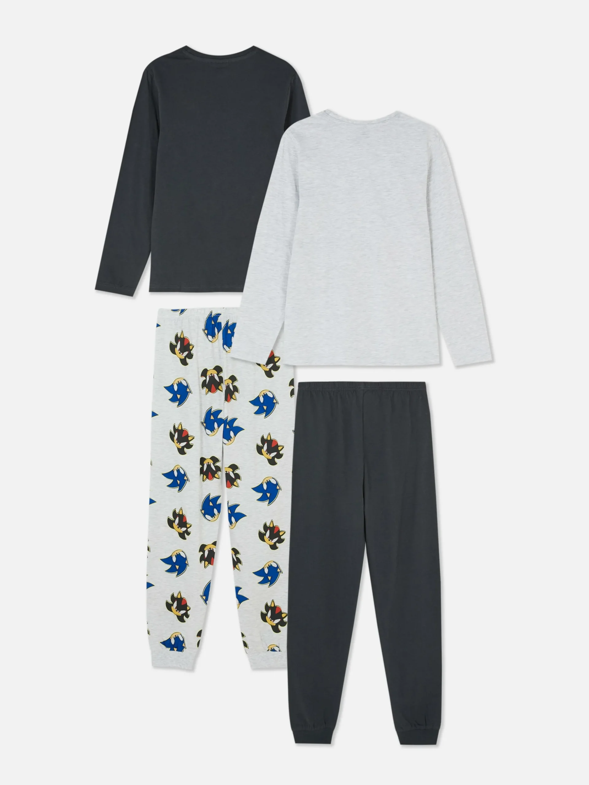 Schlafanzüge Und Nachtwäsche|Primark „Sonic The Hedgehog & Shadow“ Schlafanzug, 2er-Pack Schwarz