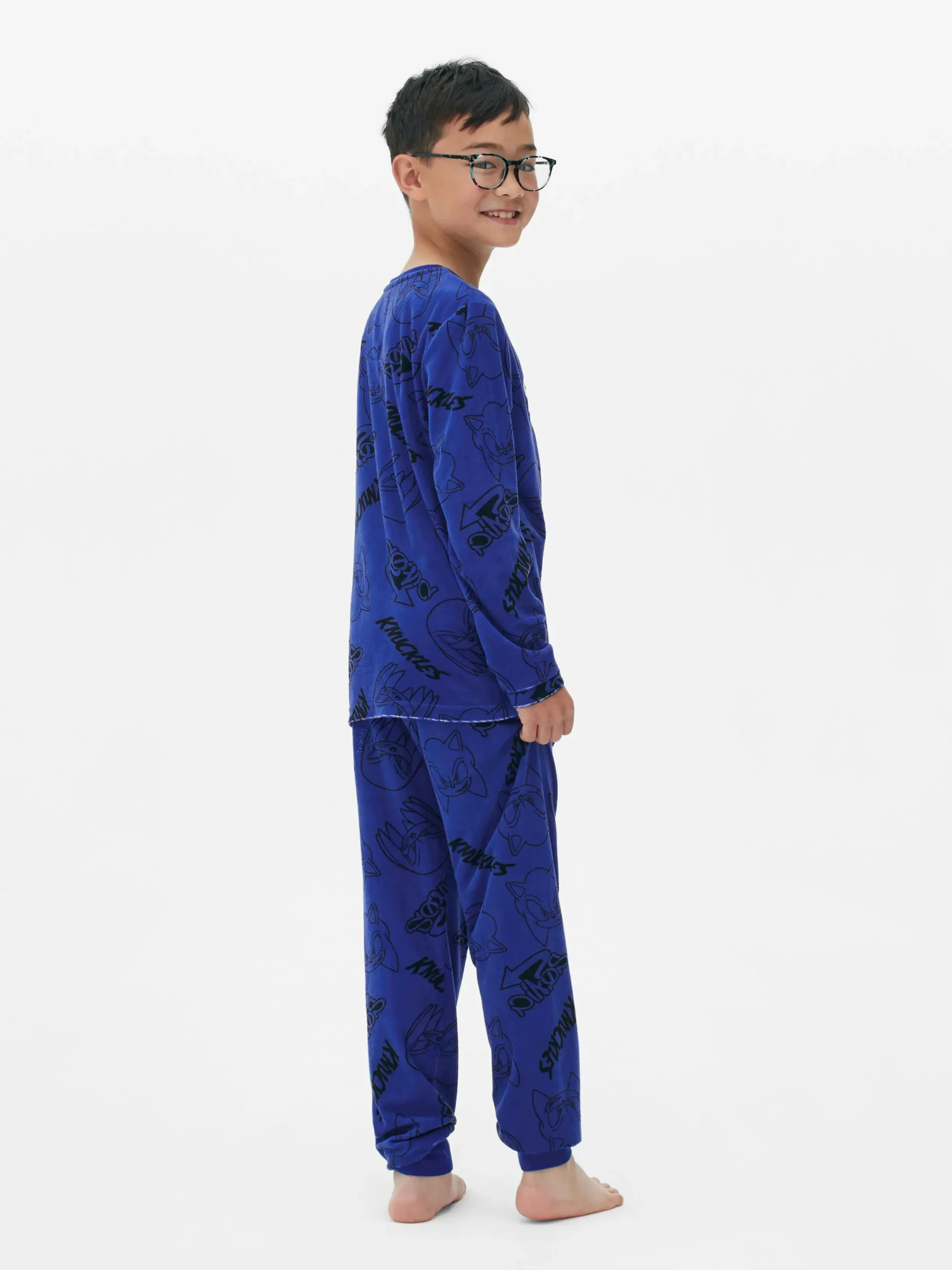 Schlafanzüge Und Nachtwäsche|Primark „Sonic The Hedgehog“ Schlafanzug Mit T-Shirt Und Hose Blau