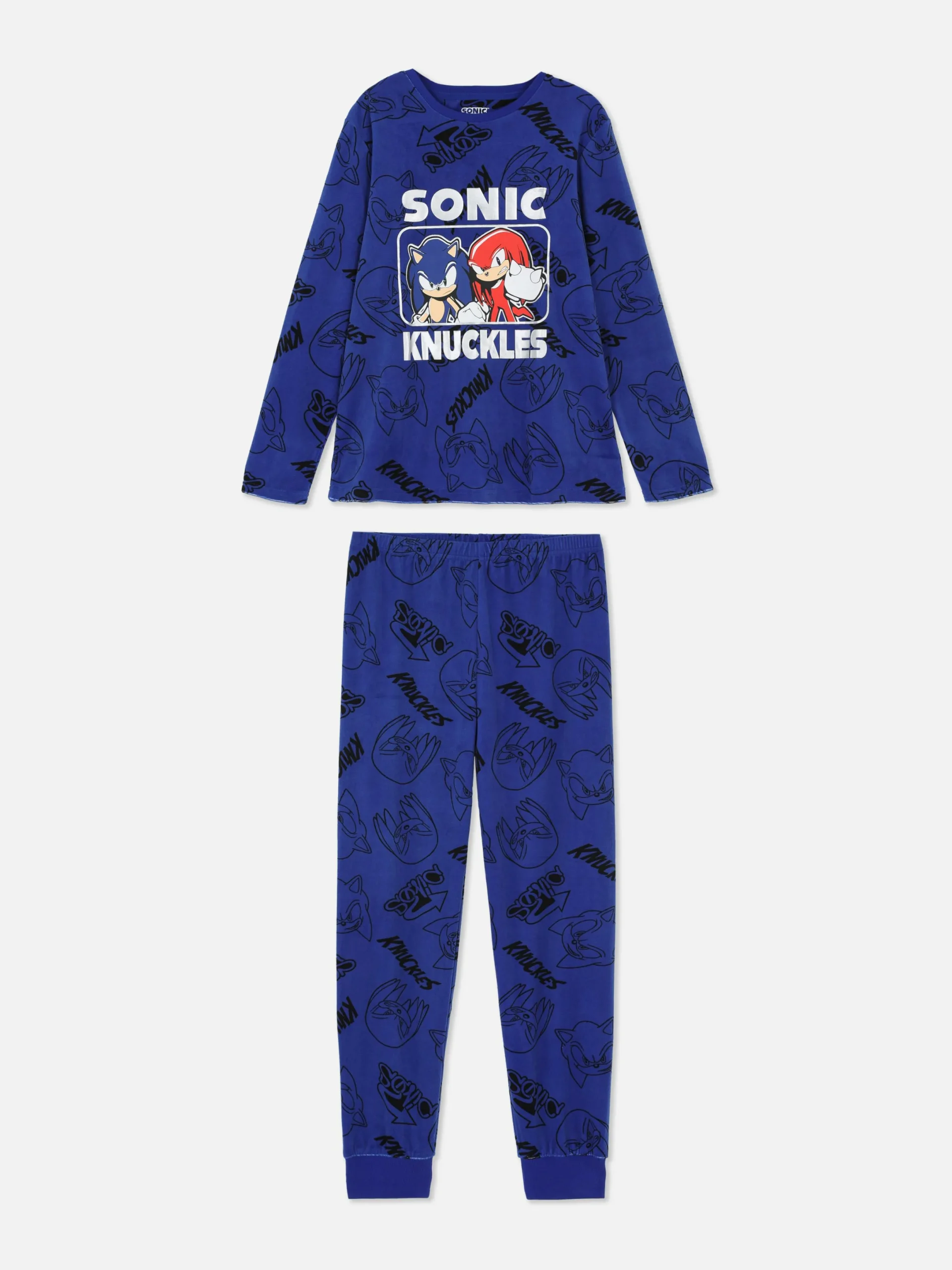Schlafanzüge Und Nachtwäsche|Primark „Sonic The Hedgehog“ Schlafanzug Mit T-Shirt Und Hose Blau