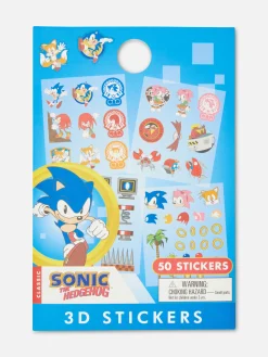 Basteln Und Handarbeiten|Primark „Sonic The Hedgehog“ Sticker, 50er-Pack Blau