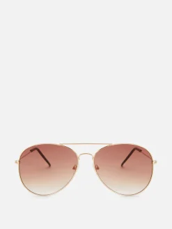 Sonnenbrillen|Primark Sonnenbrille Mit Runden Gläsern Und Tönung Braun