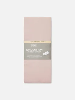 Bettlaken Und Kopfkissenbezüge|Primark Spannbettlaken Aus Baumwolle, Einzelbett Rosa