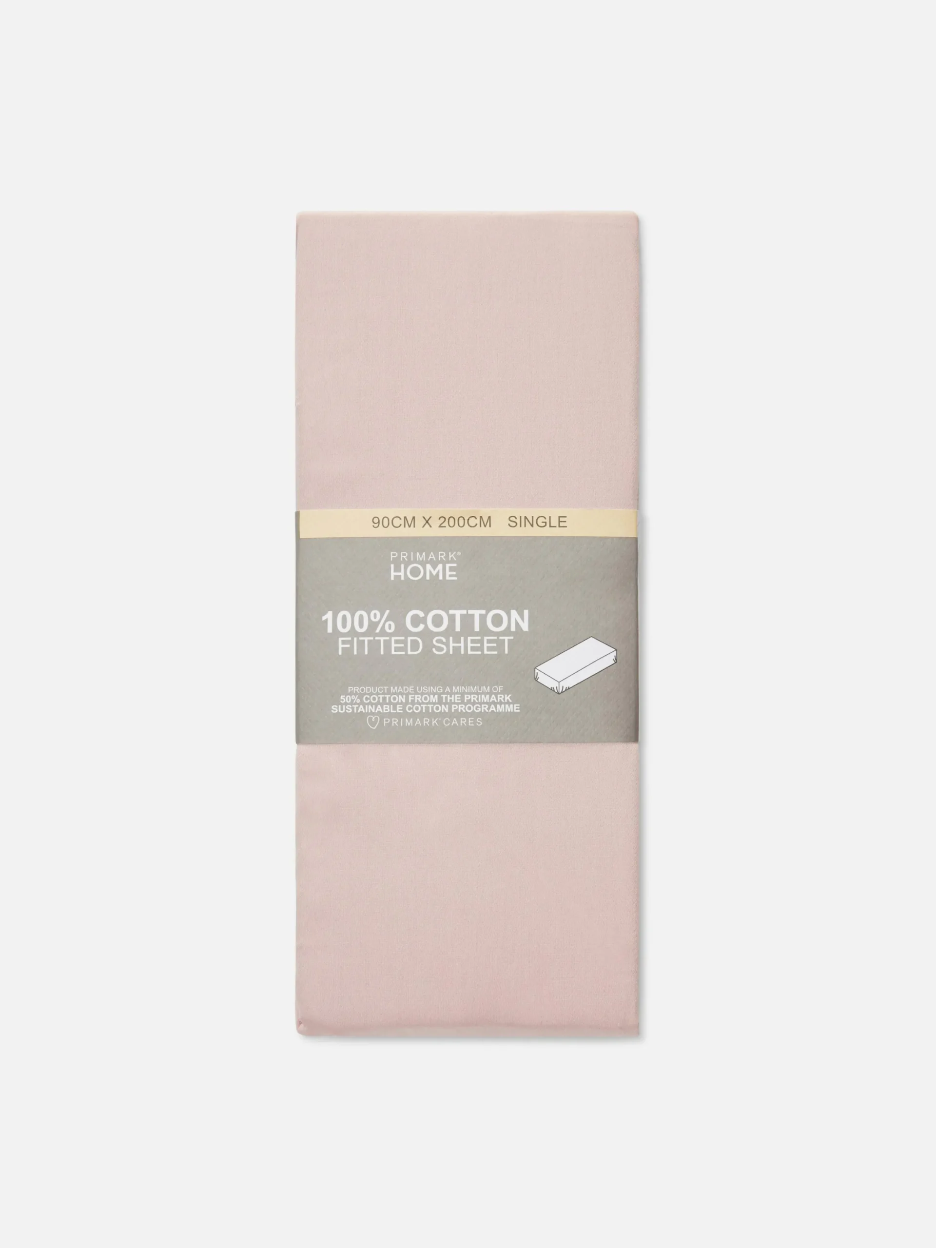Bettlaken Und Kopfkissenbezüge|Primark Spannbettlaken Aus Baumwolle, Einzelbett Rosa