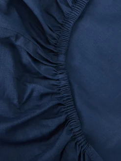 Bettlaken Und Kopfkissenbezüge|Primark Spannbettlaken Für Extra Breite Doppelbetten Marineblau