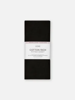 Bettlaken Und Kopfkissenbezüge|Primark Spannbettlaken, Super-Kingsize Schwarz