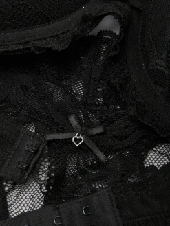 Dessous-Sets|Primark Spitzenset Aus Maximizer-BH Und Tanga Schwarz