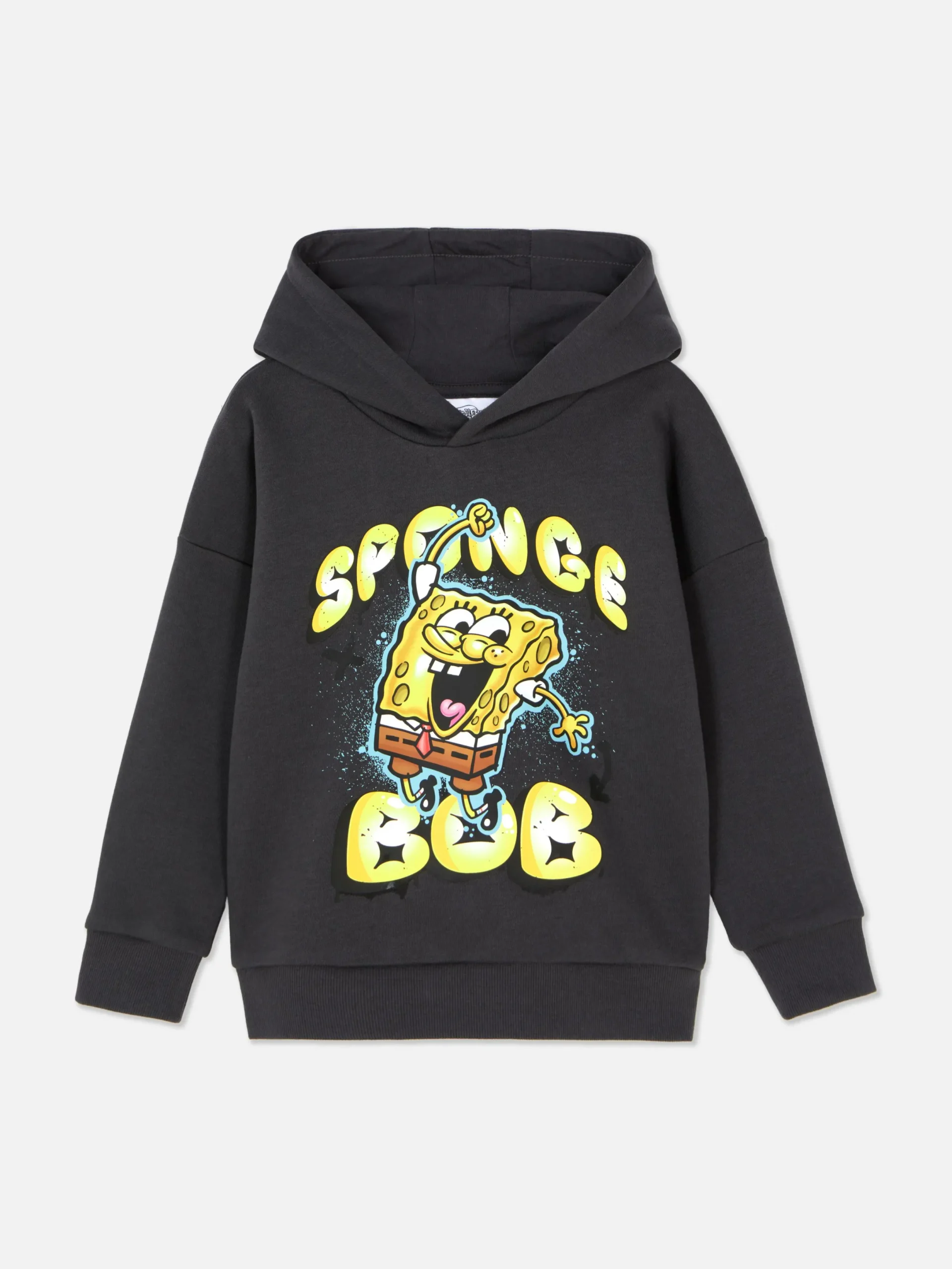 Hoodies Und Sweatshirts|Primark „SpongeBob Schwammkopf“ Hoodie Anthrazitfarben
