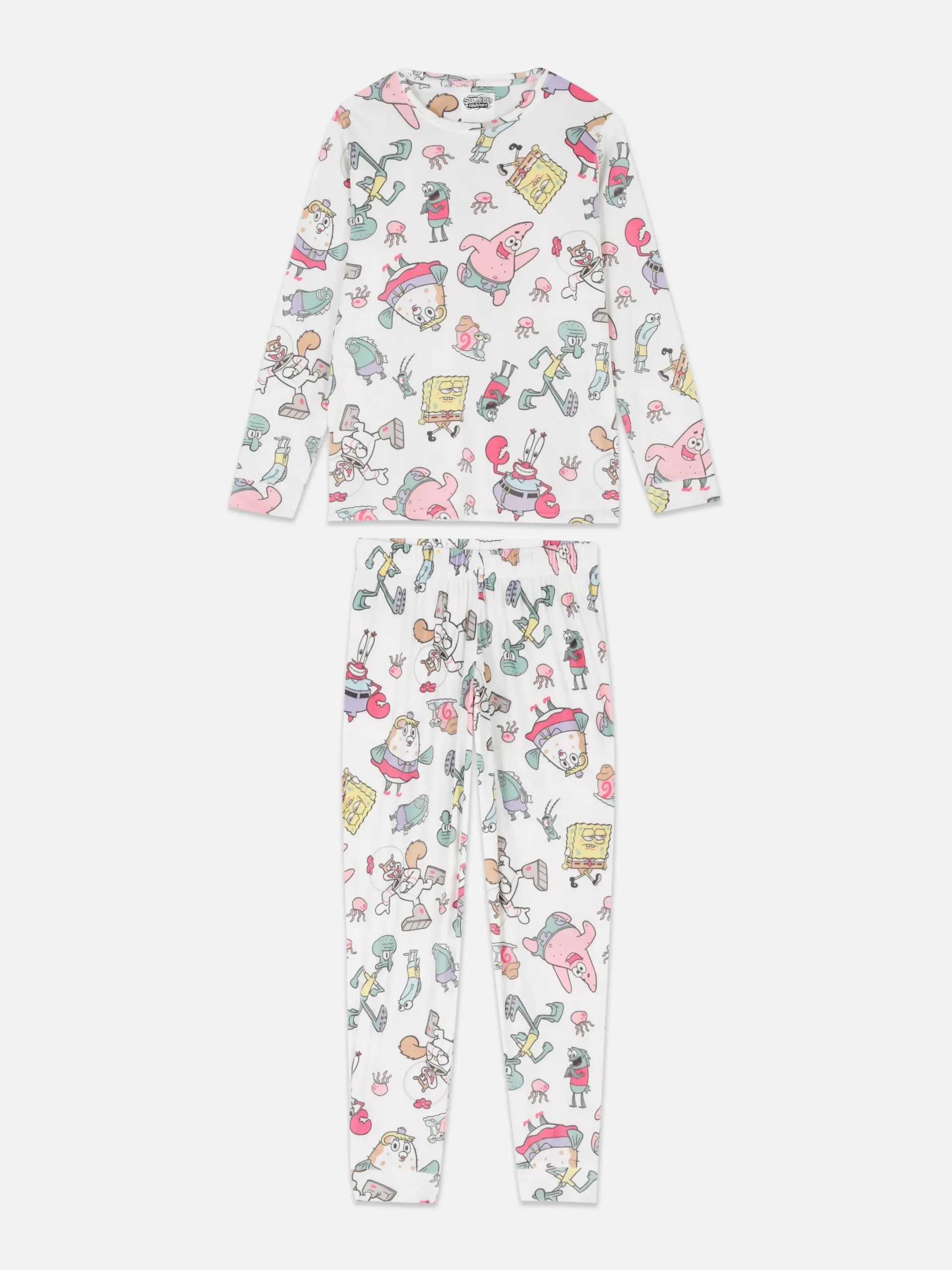 Schlafanzüge|Primark „SpongeBob Schwammkopf" Langärmeliger Schlafanzug Multi
