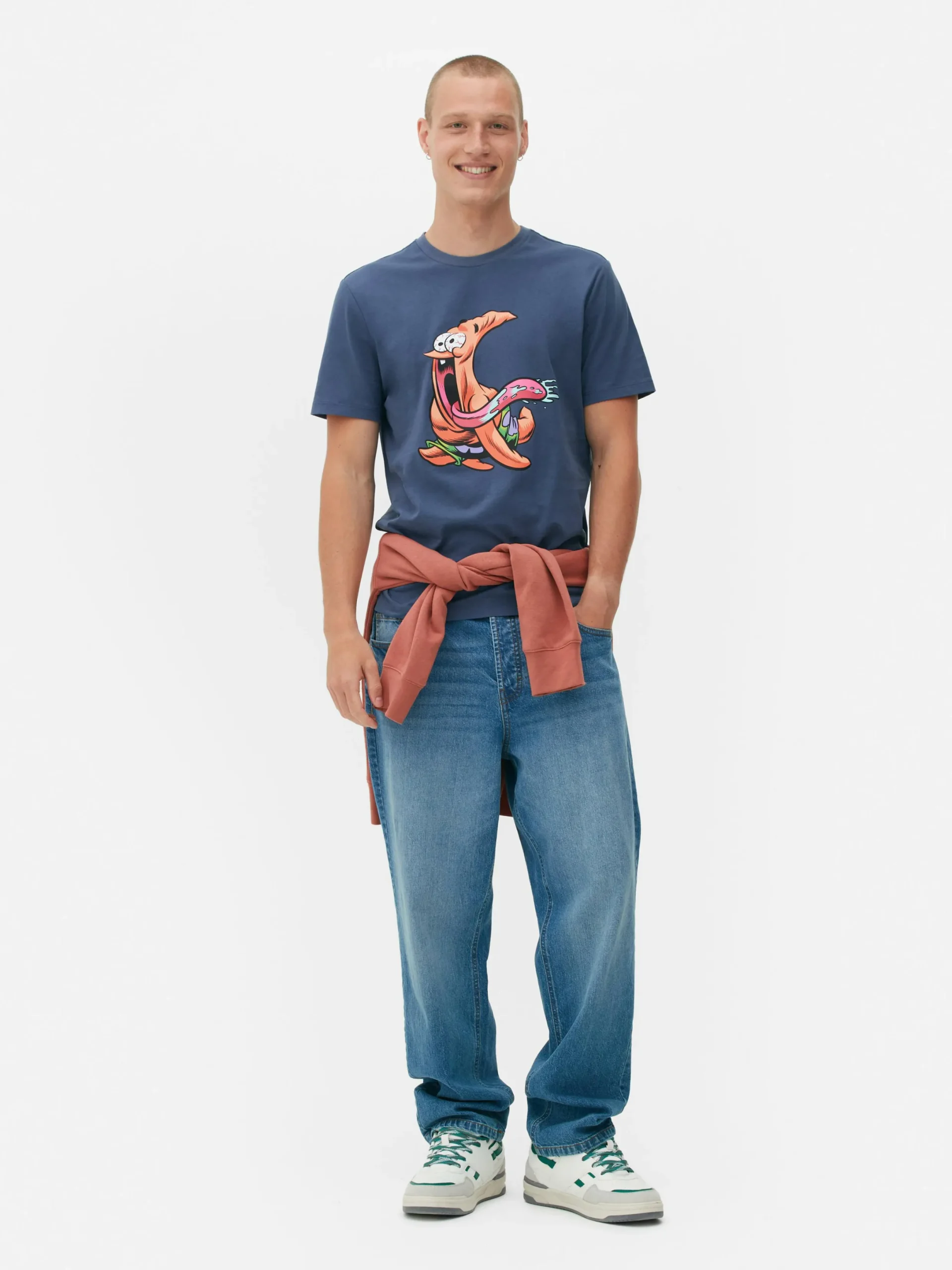 Grafik-T-Shirts Und -Sweatshirts|Tops Und T-Shirts|Primark „SpongeBob Schwammkopf“ T-Shirt Mit Print Marineblau