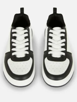 Sneakers|Primark Sportliche Low-Top-Sneaker Schwarz/Weiß
