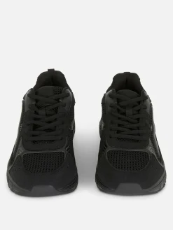 Sneakers|Primark Sportliche Sneaker Mit Mehreren Einsätzen Schwarz