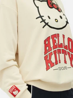 Hoodies Und Sweatshirts|Primark Sportliches „Hello Kitty“ Sweatshirt Mit Grafik Cremefarben