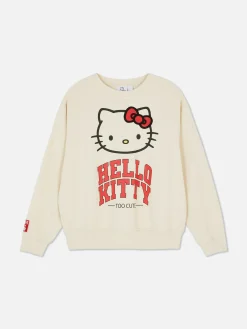 Hoodies Und Sweatshirts|Primark Sportliches „Hello Kitty“ Sweatshirt Mit Grafik Cremefarben