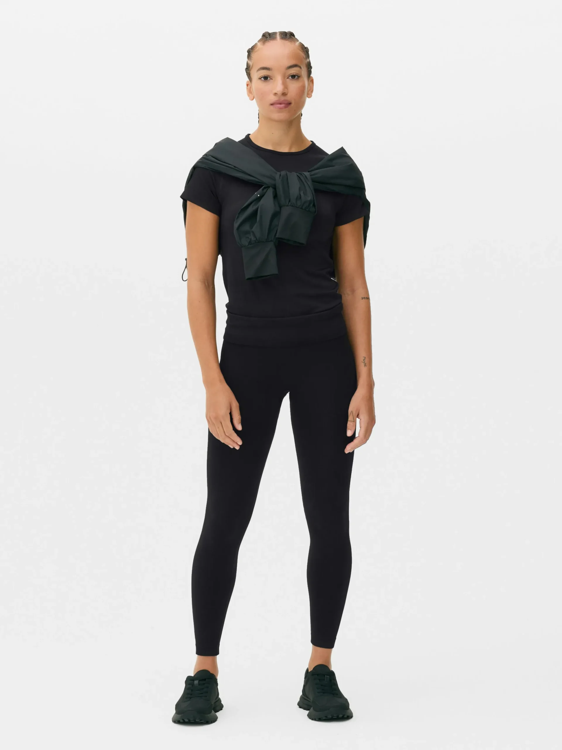 Fitnesskleidung Und Activewear|Primark Sportliches Performance-T-Shirt Schwarz