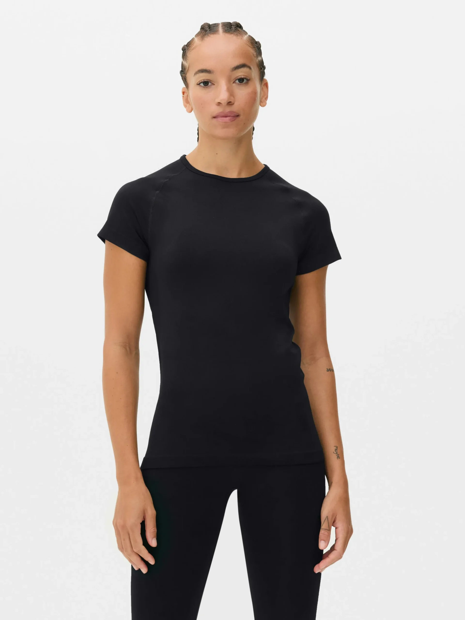 Fitnesskleidung Und Activewear|Primark Sportliches Performance-T-Shirt Schwarz