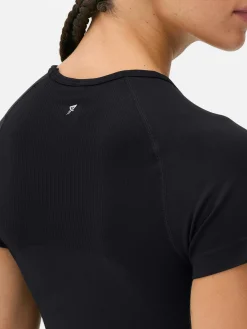 Fitnesskleidung Und Activewear|Primark Sportliches Performance-T-Shirt Schwarz
