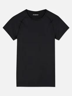 Fitnesskleidung Und Activewear|Primark Sportliches Performance-T-Shirt Schwarz