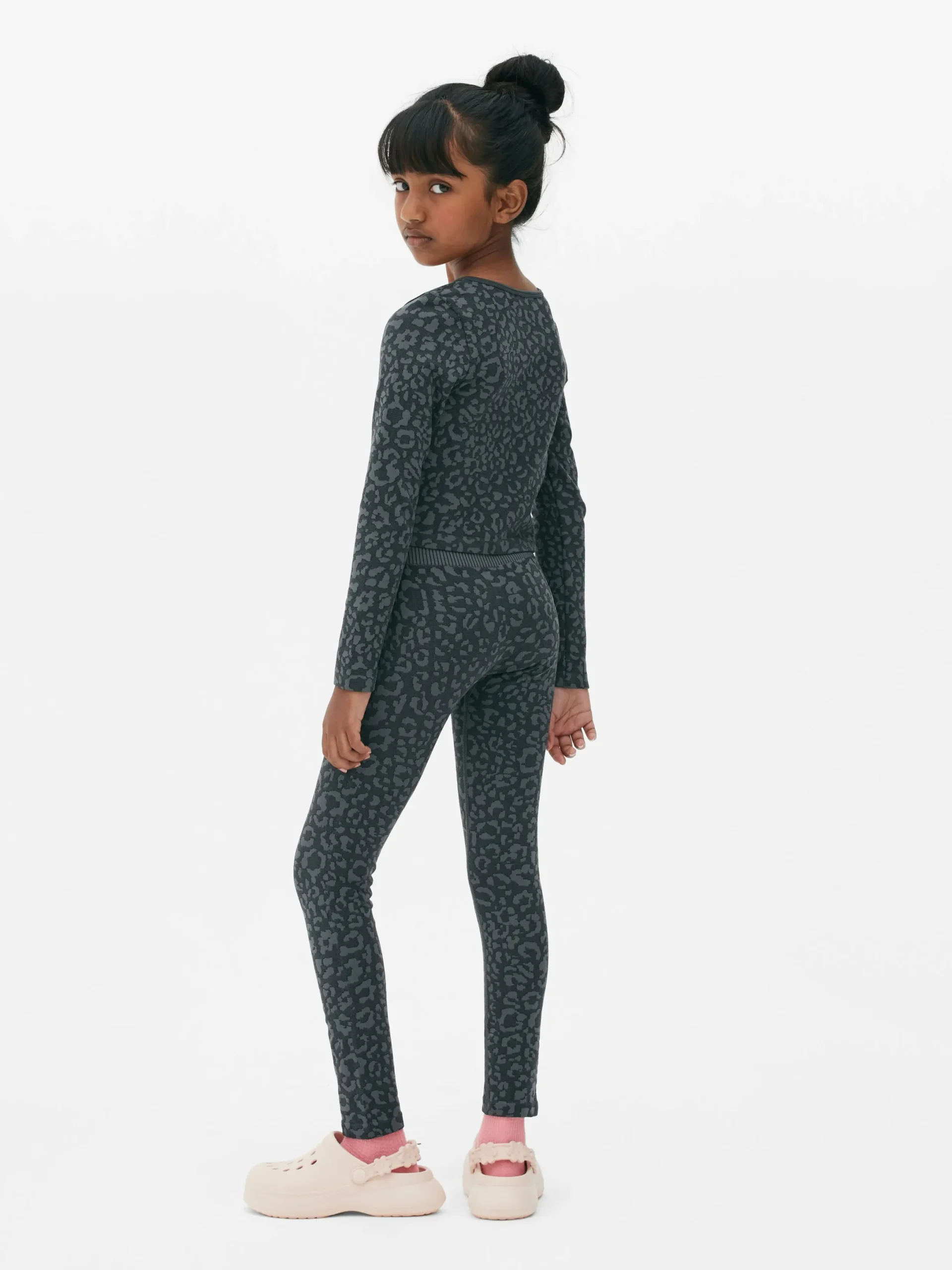 Hoodies Und Sweatshirts|Primark Sportliches Top Mit Leopardenmuster Anthrazitfarben