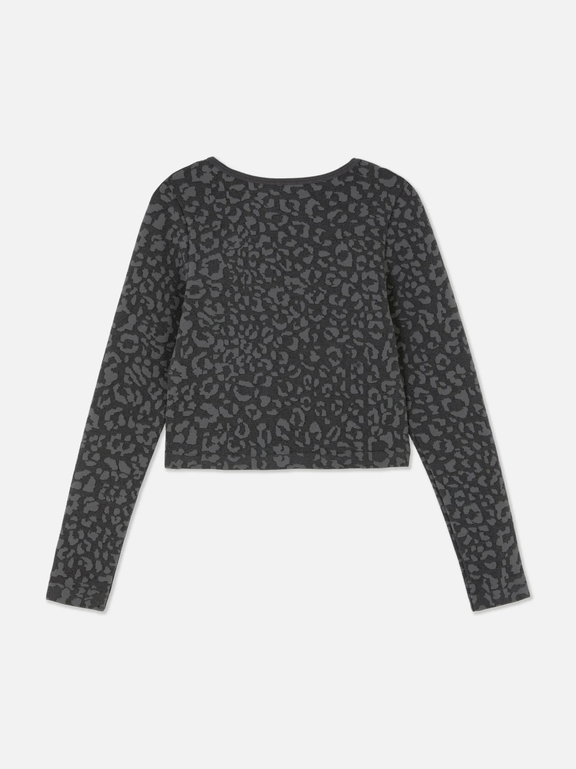 Hoodies Und Sweatshirts|Primark Sportliches Top Mit Leopardenmuster Anthrazitfarben